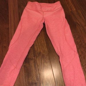 Zella Crop Pink Leggings Work Out